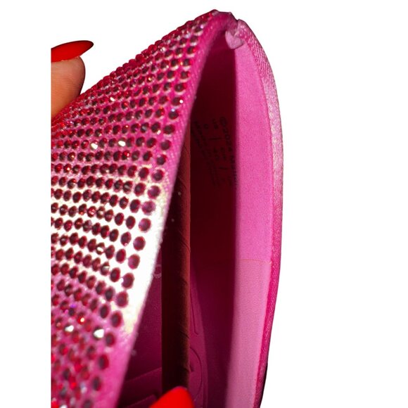 Barbie X Aldo Pink Crystal High Heel Pumps Size 9 Sexy Bling Doll Sparkle Shoes - Picture 12 of 14